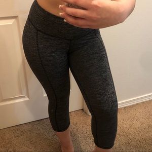 Stripe Cropped Leggings